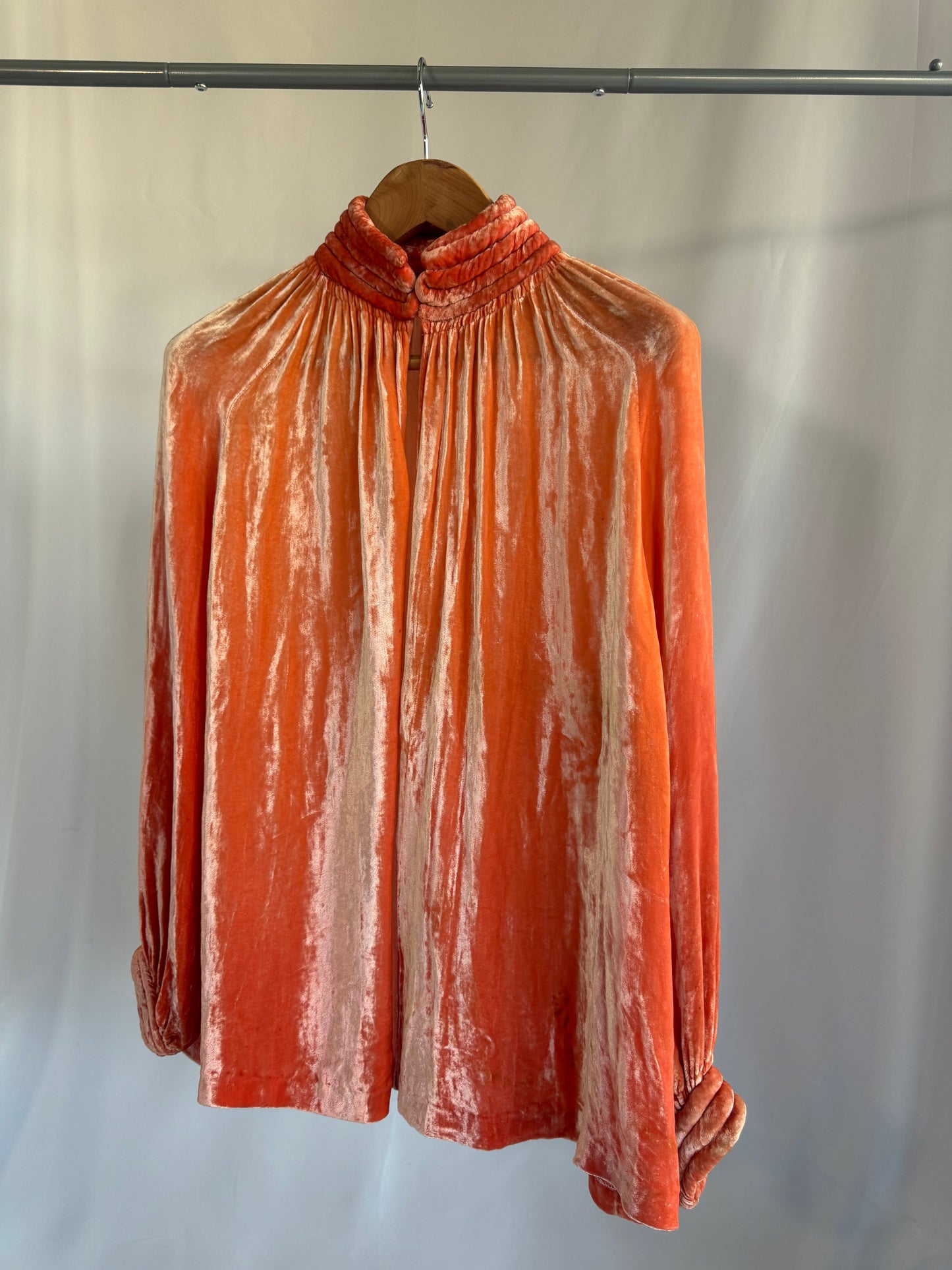 70's Velvet Orange Sweater