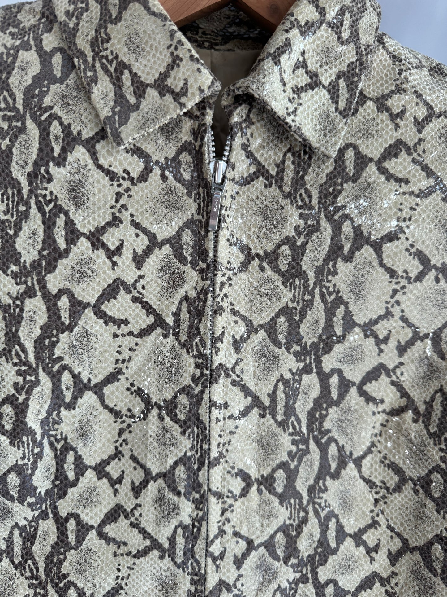 Faux Snakeskin Jacket