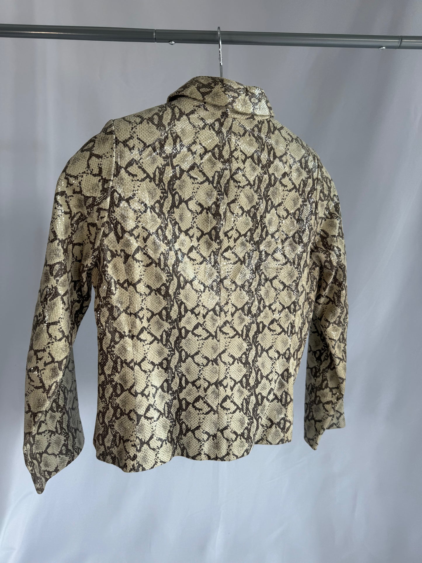 Faux Snakeskin Jacket