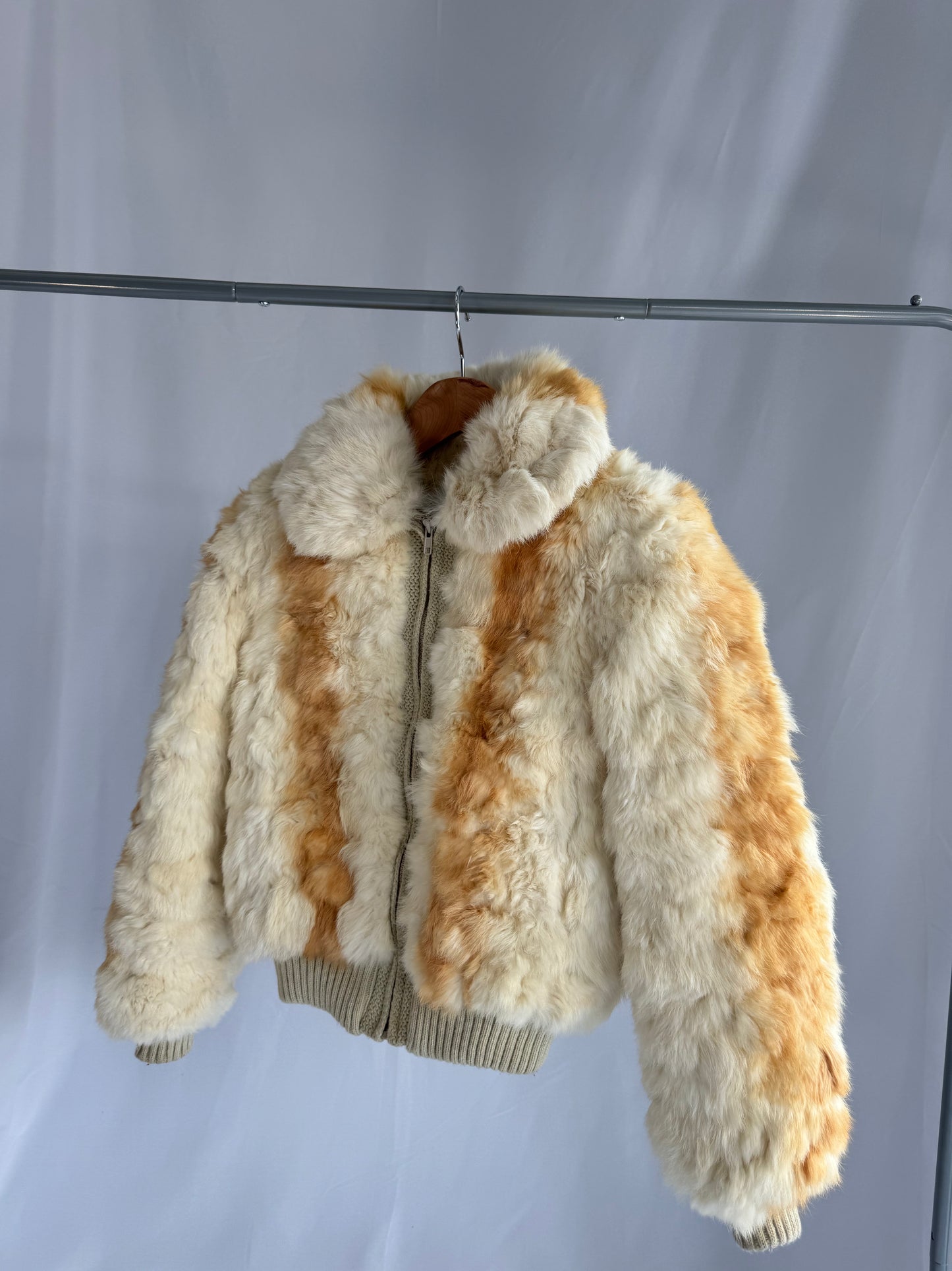 Fur & Knit Zip Jacket