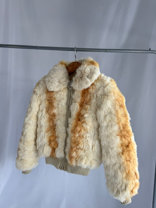 Fur & Knit Zip Jacket