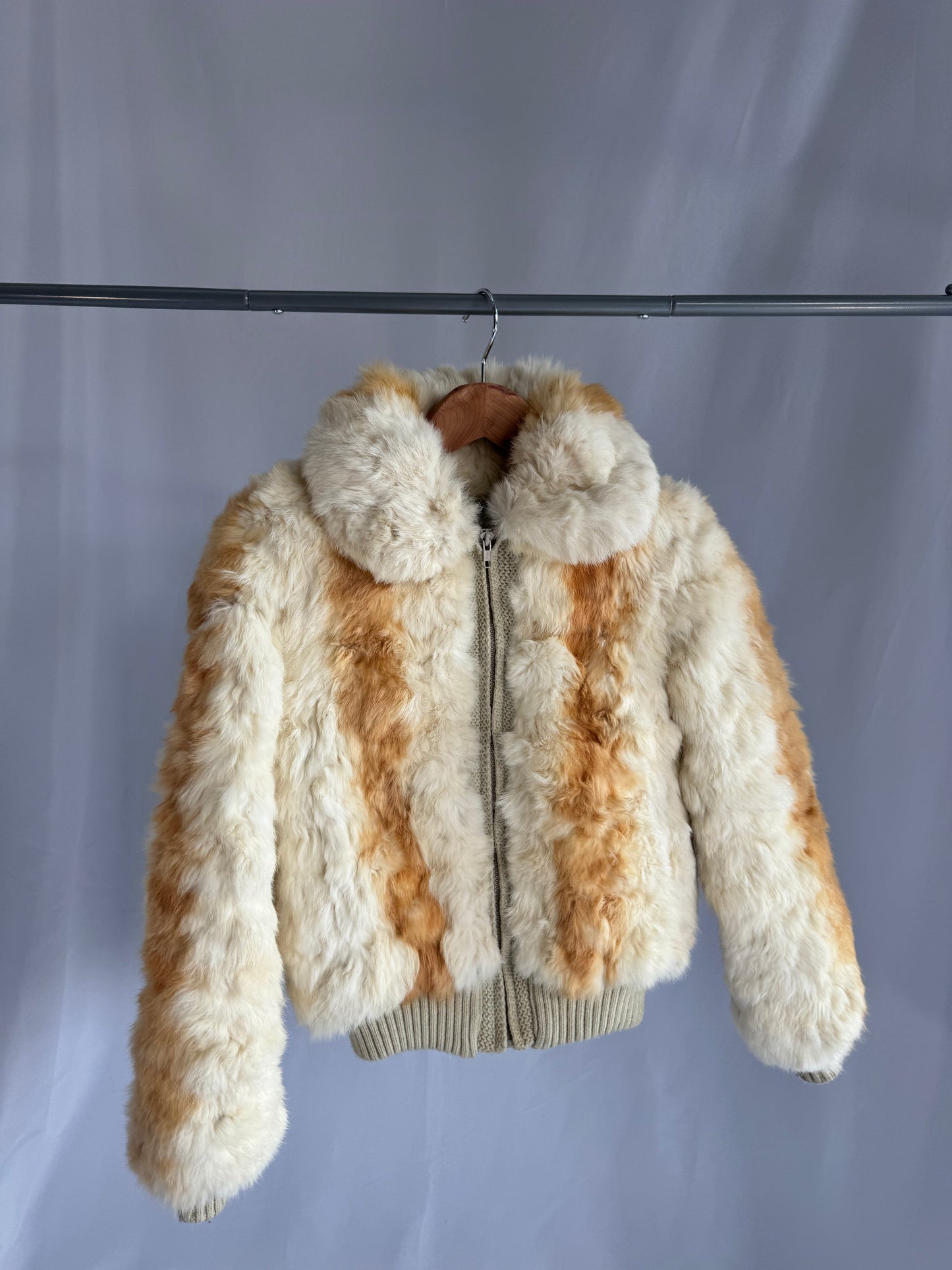 Fur & Knit Zip Jacket