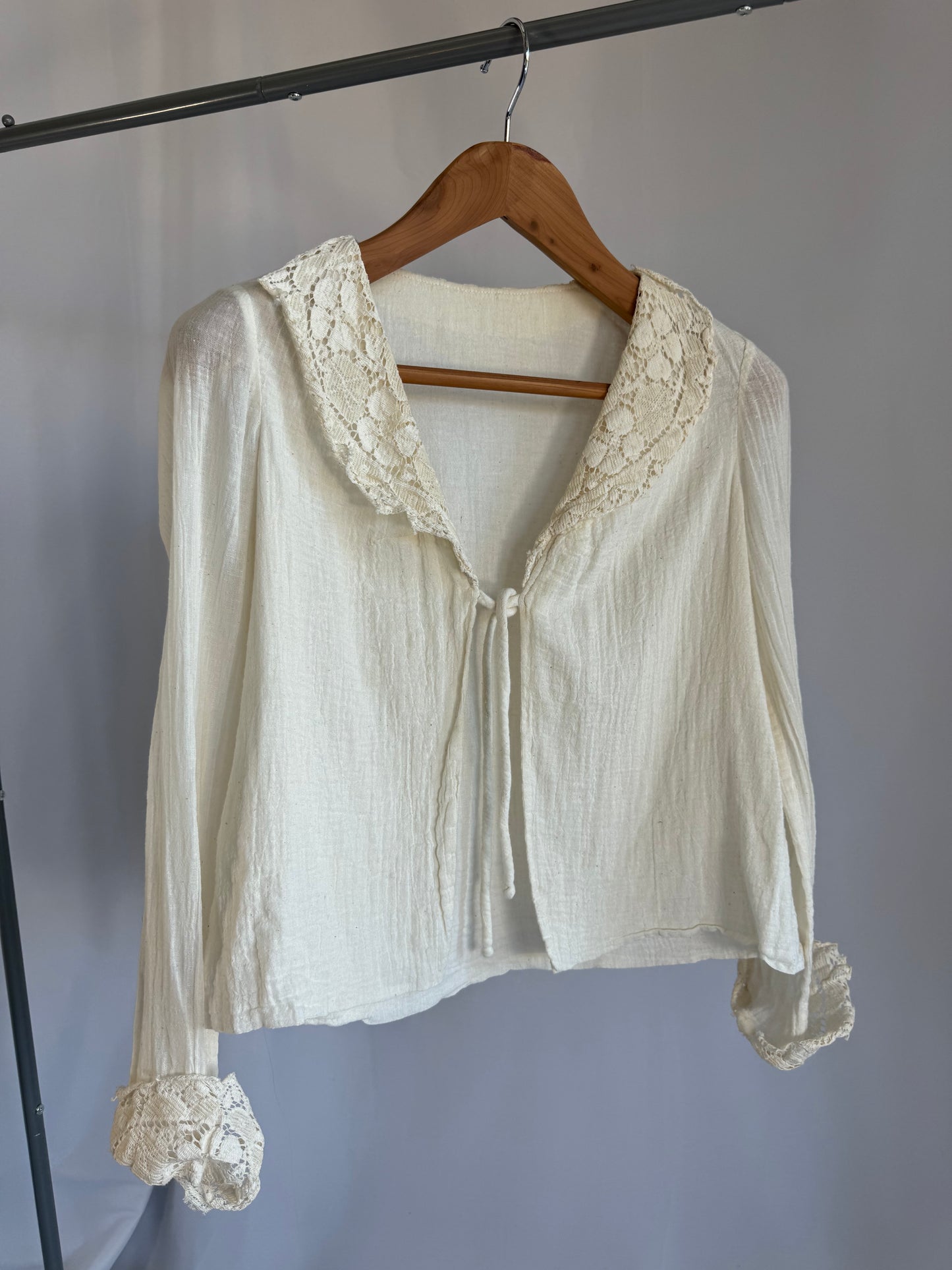 Hand-stitched Linen Blouse